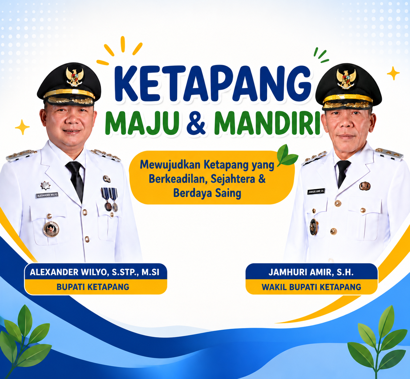 Bupati dan Wakil bupati Ketapang /kibaunews.id