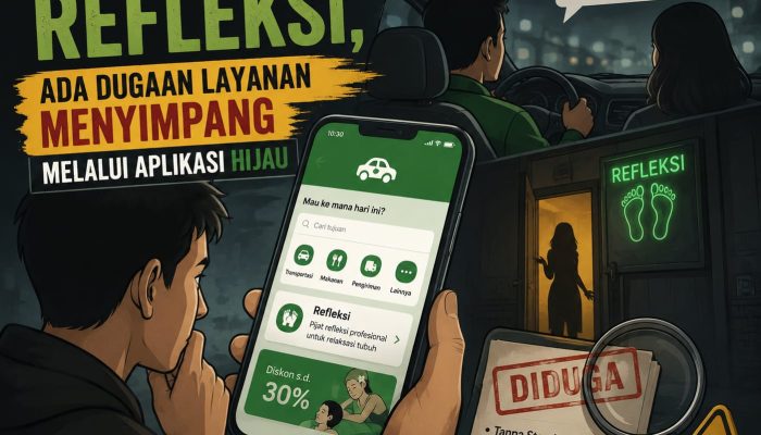 Diduga Berkedok Refleksi,Ada Dugaan Layanan Menyimpang Melalui Aplikasi Hijau di Ketapang
