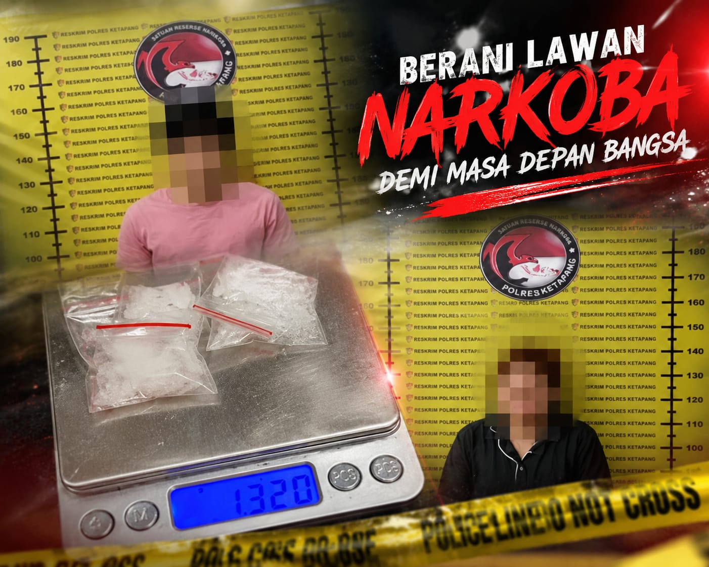 Dua Pengedar Narkoba di Jelai Hulu Ditangkap, Polisi Sita Sabu Seberat 13,20 Gram