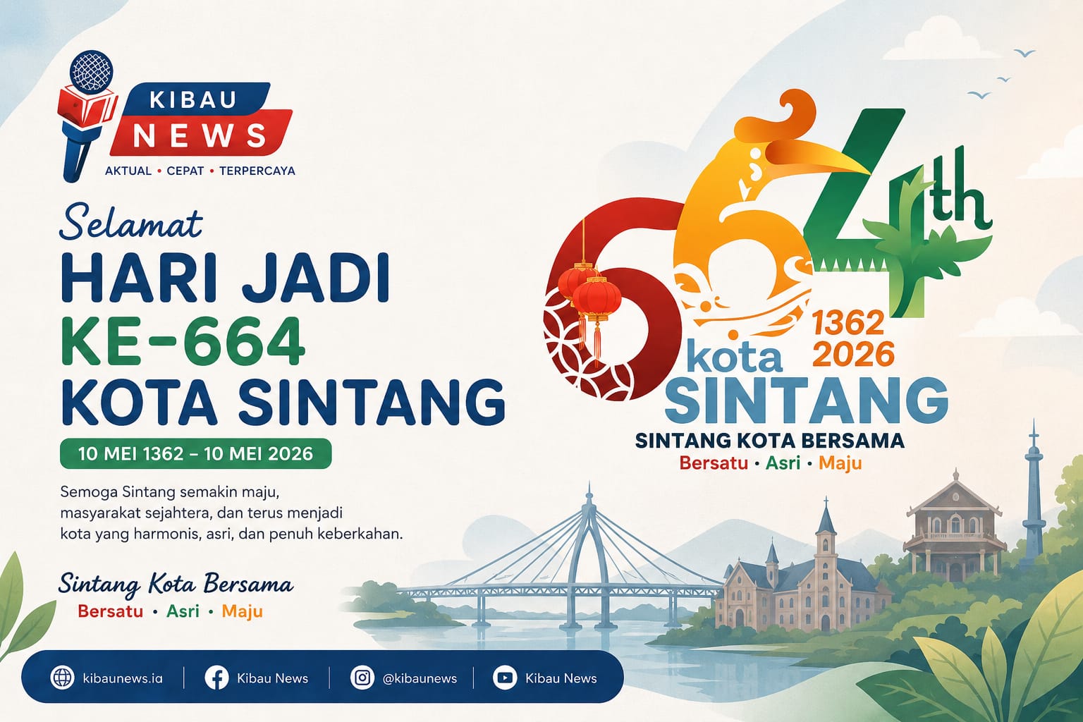 Hari Jadi ke-664 Kota Sintang/kibaunews