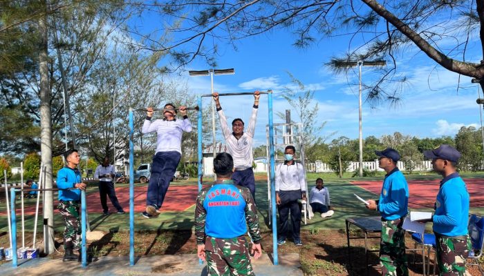 Lanal Ketapang Jalani Kegiatan Kesegaran Jasmani untuk meningkatkan kesiapsiagaan prajurit dalam mendukung tugas