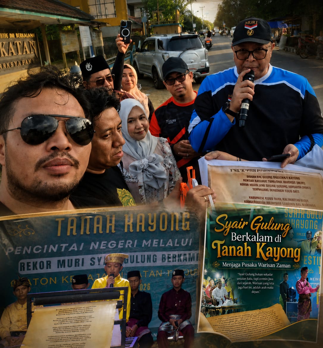 MURI umumkan Syair Gulung Tanah Kayong tercatat sebagai syair terpanjang di dunia/dok :istimewa