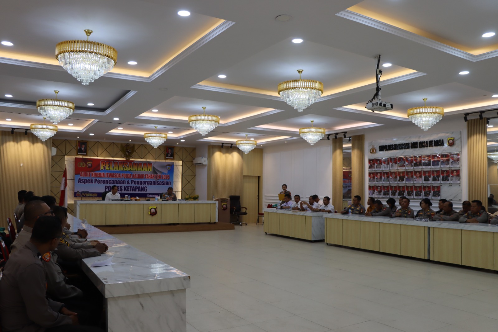 Rangkaian Audit Kinerja TA 2026,resmi di tutup di aula polres ketapang