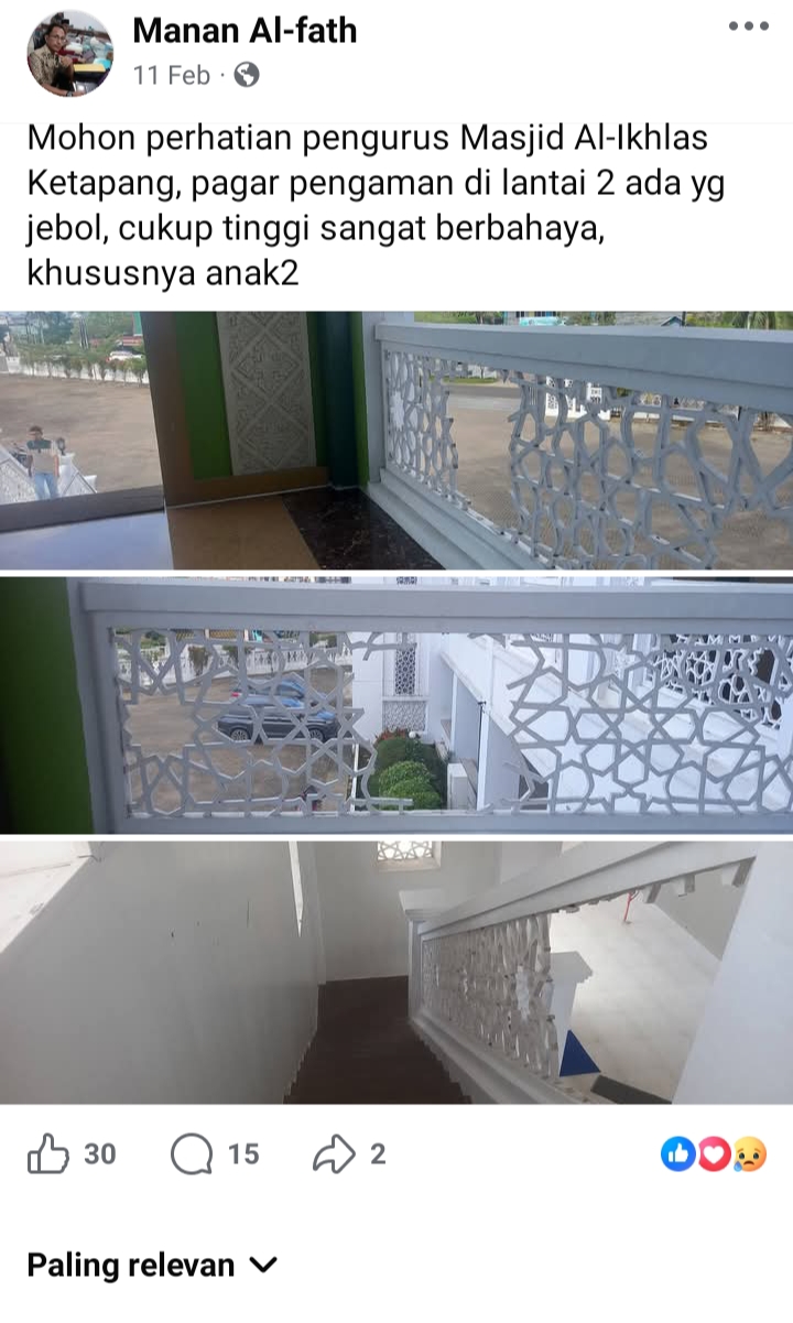 Keluhan netizen pagar Alikhlas Jebol