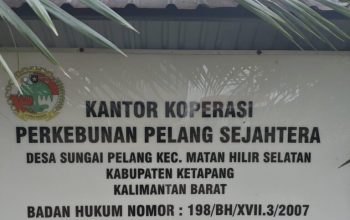 Kantor koperasi perkebunan Pelang sejahtera /dok : buser86
