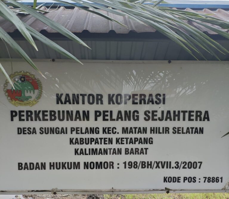 Kantor koperasi perkebunan Pelang sejahtera /dok : buser86