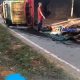 Tangkapan layar video Truk bermuatan kayu terguling di sandai kabupaten ketapang