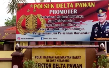Kantor Polsek delta Pawan Ketapang/ dok : Rita. S. Sos