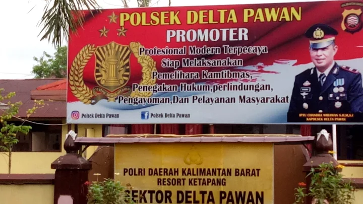 Kantor Polsek delta Pawan Ketapang/ dok : Rita. S. Sos