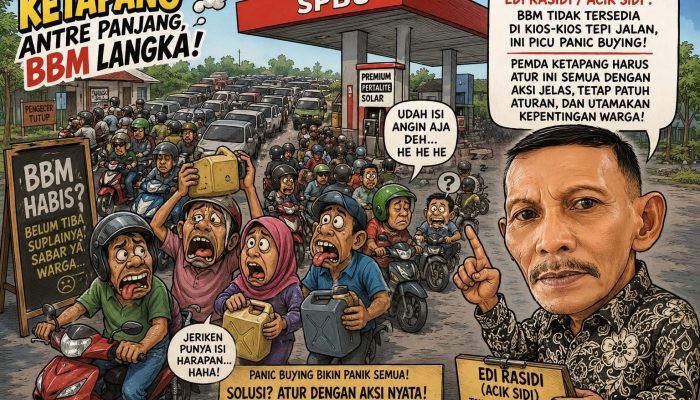 Edi Rasidi Soroti Panic Buying BBM di Ketapang, Desak Pemda Hadirkan Kebijakan Distribusi yang Nyata