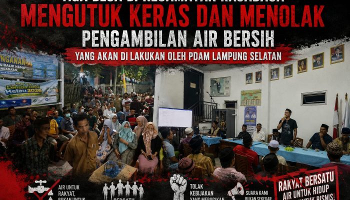 PDAM Tirta Jasa Lampung Selatan Dikutuk Warga Rajabasa Lampung Selatan 