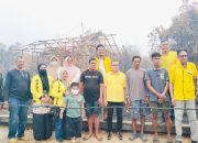 Jajaran DPD Partai Golkar Kabupaten Ketapang dengan menyambangi posko tim gabungan di Kilometer 5, Desa Sungai Pelang, Kecamatan Matan Hilir Selatan (MHS), Minggu (6/9/2026)