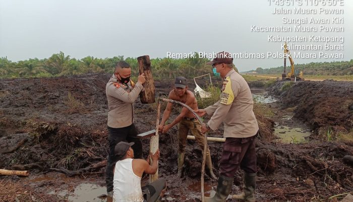 Sumur Bor Presisi Kedua Dibangun di Muara Pawan, Polres Ketapang Perkuat Mitigasi Karhutla dan Bantu Warga