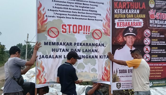 Pemdes Negeri Baru Perkuat Pencegahan Karhutla serta Salurkan Air Bersih