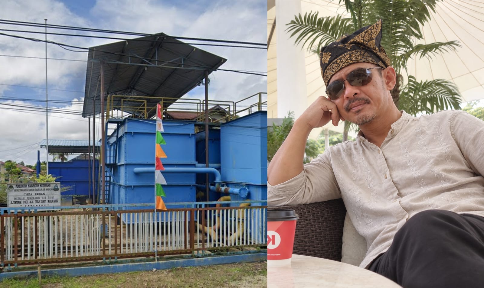 Foto : Instalasi Pengolahan Air (IPA) PDAM Tirta Pawan Ketapang di jalan Tentemak Mulia Baru /Ketua DPD BPM Uti Herry Iskandar