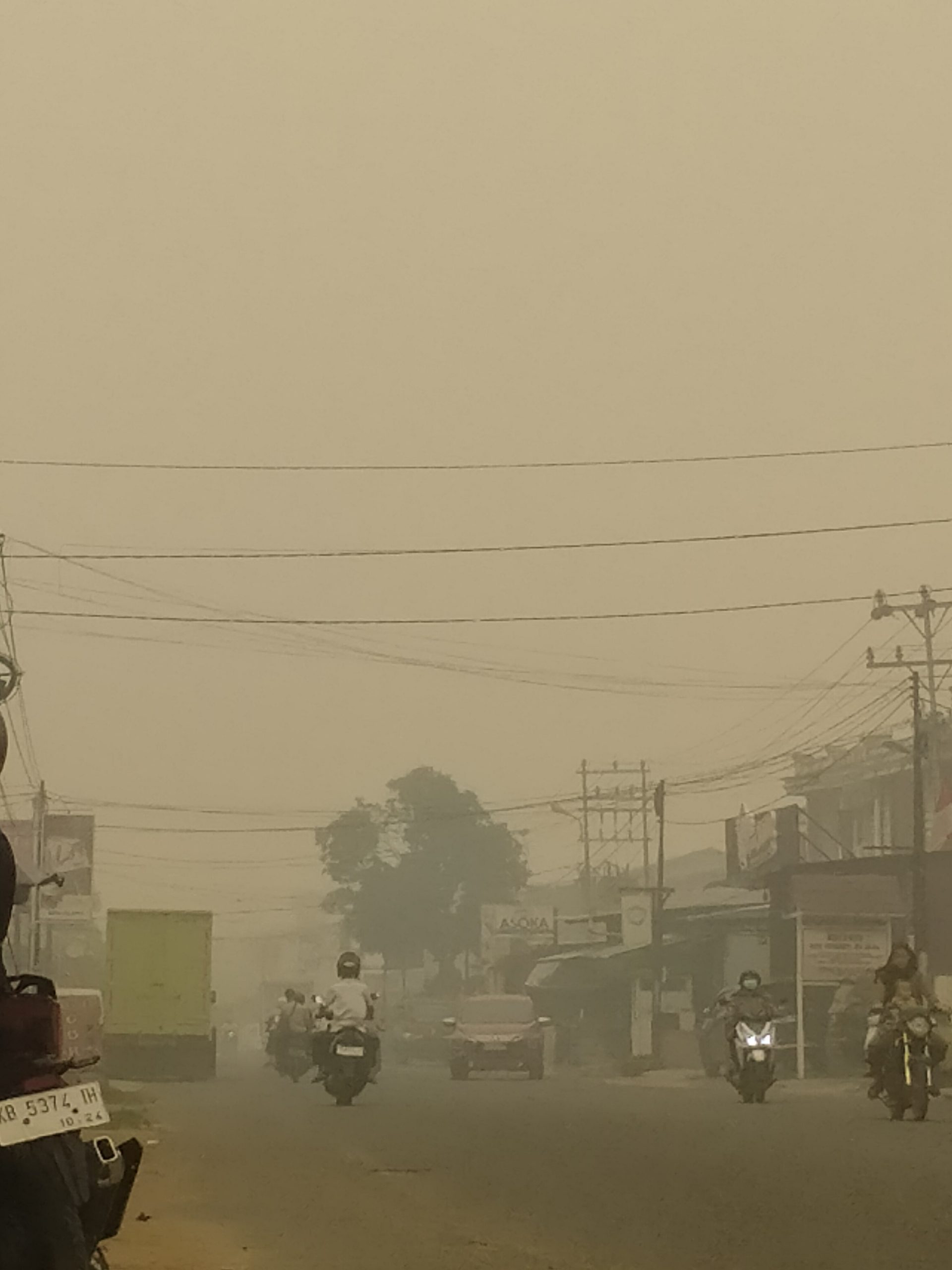 Kabut Asap Kembali Semakin Parah di Ketapang, Jarak Pandang Terbatas Warga Keluhkan Sesak Napas pada Senin 5/10/2026/dok :kibaunews